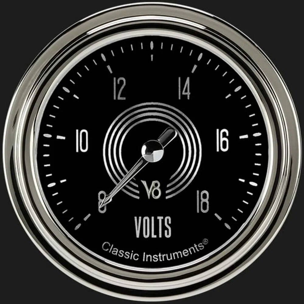 V8 Speedster 2 5_8_ Voltage Gauge V8SR330SLC